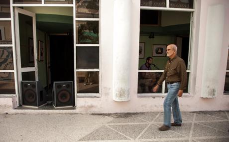 Cienfuegos Cuba store-front DJ