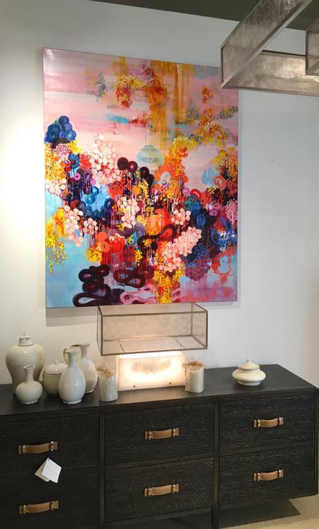 Sarah Lutz's Marine Inspired Abstract Painting at Webster & Company
