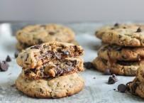 Peanut Butter Chocolate Chip Caramel Filled Cookies