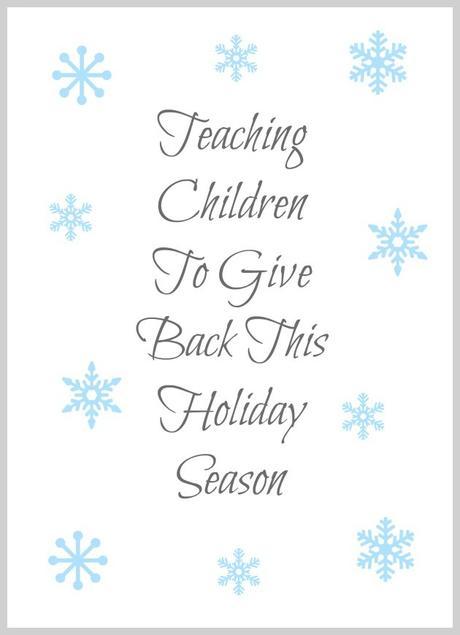 Teaching children to give back this holiday season #GiveHappiness #ad