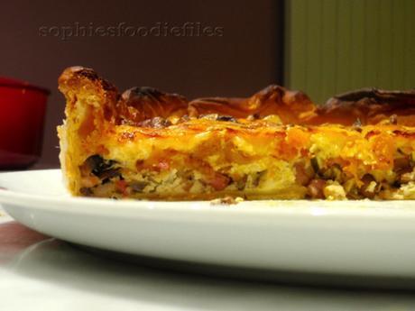 Can I serve you a slice of pumpkin smoked bacon quiche?