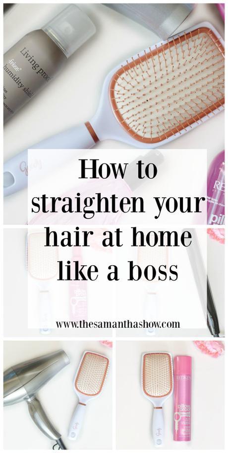 How to straighten your hair at home like a boss
