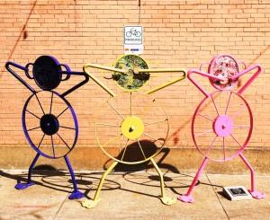 bicycle parking on Bank Street