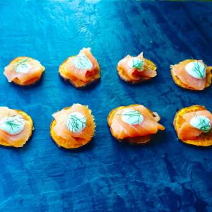 salmon sweet potato bites