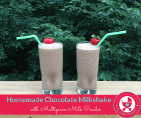 Homemade Chocolate Milkshake with Multigrain Milk Powder