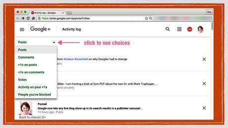 Google+ Tutorial: your Activity Log feature