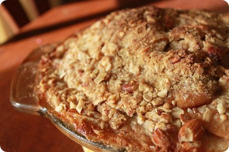 french apple crumble topping pie