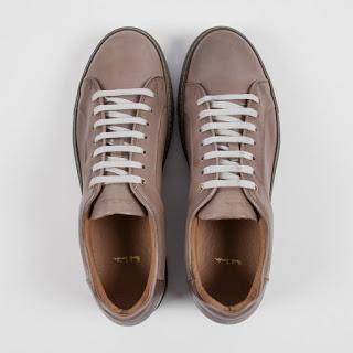 The Neutral For All Seasons: Paul Smith Calf Leather Basso Trainer