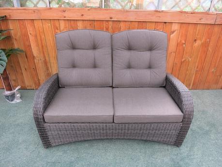 2 Seater Reclining Rattan Sofa