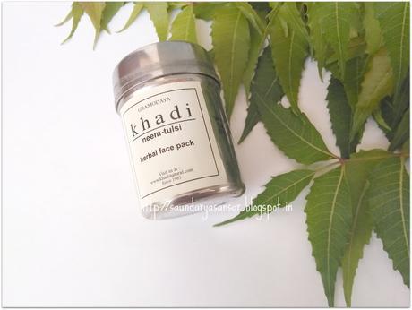 Khadi Neem-Tulsi Herbal Face Pack: Review