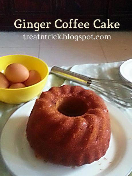 Ginger Coffee Cake Recipe @ treatntrick.blogspot.com