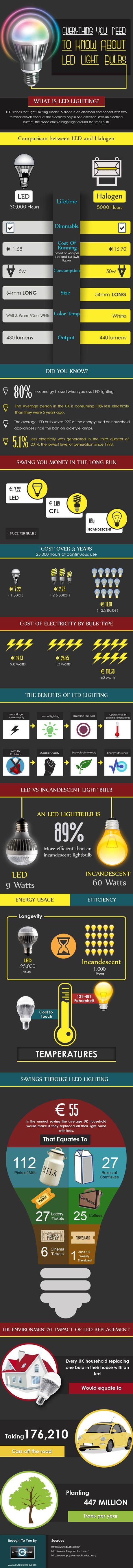 LED Lights Infographic