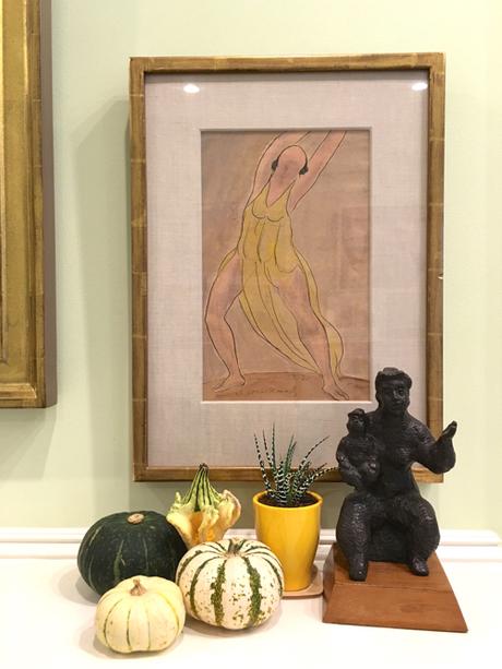 Using Gourds To Style Your Mantlepiece In Fall