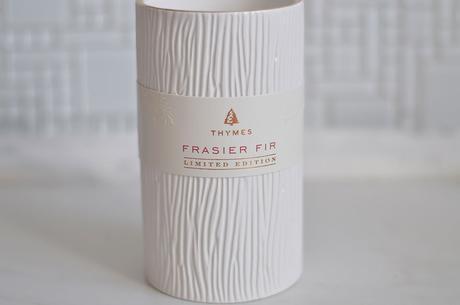 Thymes Frasier Fir products; perfect Christmas scents and holiday decor.