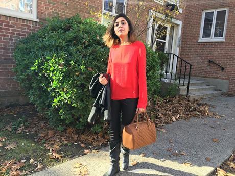 OOTD: Red Blouse