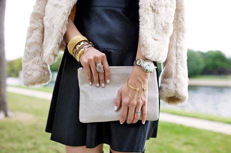 how to wear winter white, how to wear a faux fur jacket for day and night, casual and glam, target wonderlist