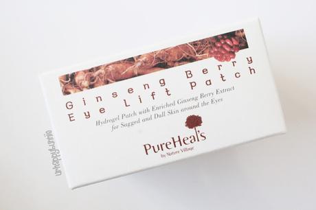 Pure Heals by Nature Village Ginseng Berry Eye Lift Patch Review