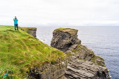 Irish cliffs at Loop Head are barrier free, unlike the Cliffs of Moher