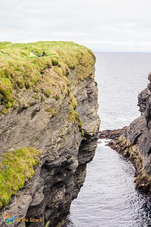 Anglers at Irish cliffs