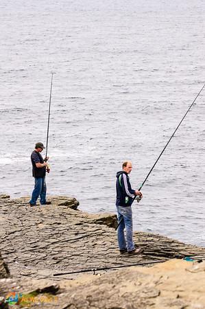 Irish cliff fishing