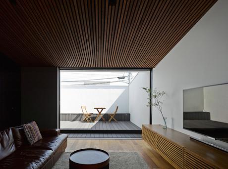 Wave House Living Room and Terrace, Fujisawa, Japan