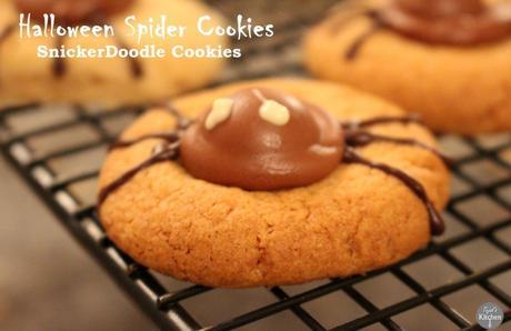SnickerDoodle Spider Cookies