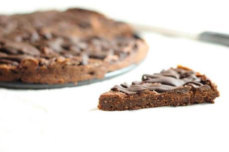 Slice of kidney bean brownie