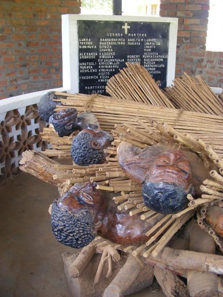 model of the burning of the Namugongo Martyrs