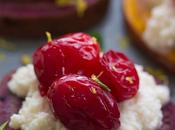 Sweet Potato Crostinis with Spiced Ricotta Roasted Cranberries