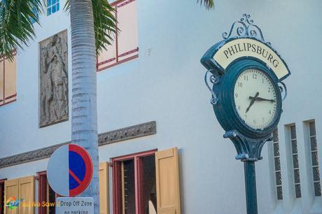 Clock in Philipsburg, St. Maartin