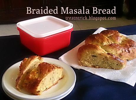 Braided Masala Bread Recipe @ treatntrick.blogspot.com