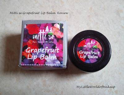 Mitti Se Grapefruit Lip Balm Review