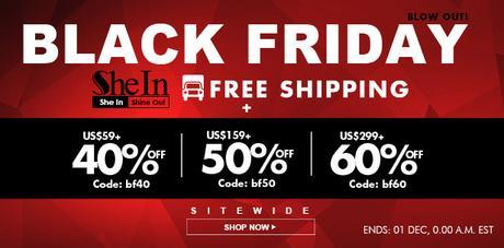 SheIn Black Friday Sale (Ends 01 Dec)