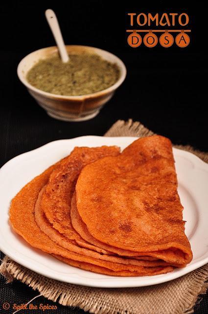 Tomato Dosa | Thakkali Dosai