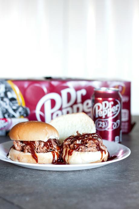 Dr Pepper Pulled Pork Gameday Sandwiches
