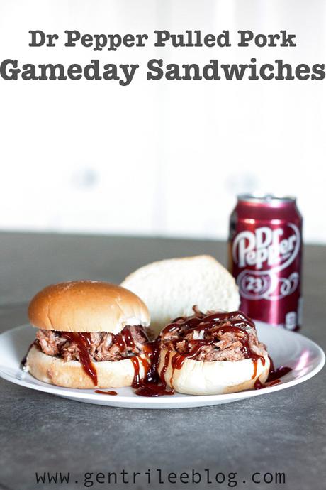 Dr Pepper Pulled Pork Gameday Sandwiches