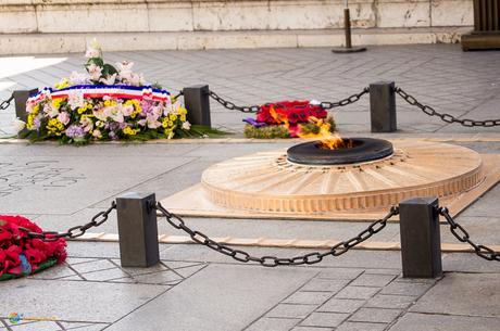 Eternal flame at Arc de Triomphe, Paris