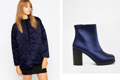 satin boot quilted bomber asos