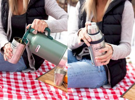 Winter Picnic With Stanley Thermos Mocktails