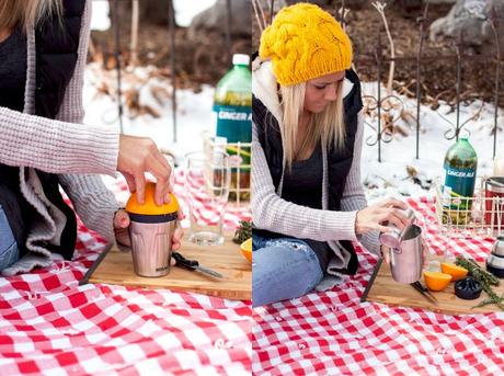 Winter Picnic With Stanley Thermos Mocktails