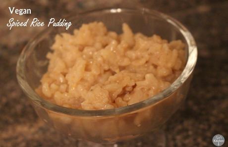 Vegan Spiced Rice Pudding
