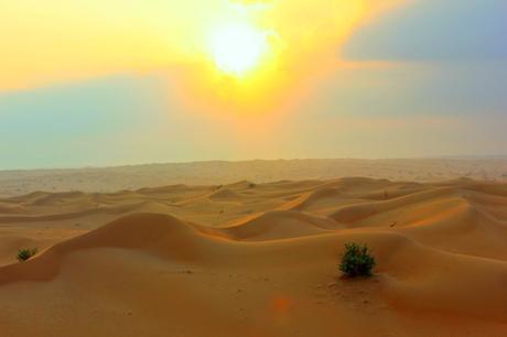 dawn over the dubai desert