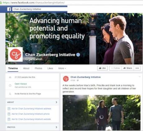 Mark Zuckerberg and Priscilla Chan. announce donating 99% of FB stock to charity