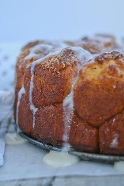 Cinnamon Bread with Cream Cheese Glaze