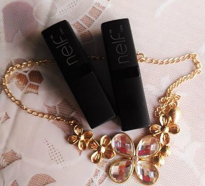 Nelf USA Velvet Touch Lipsticks in Stealing Pink & Diva Review,Price