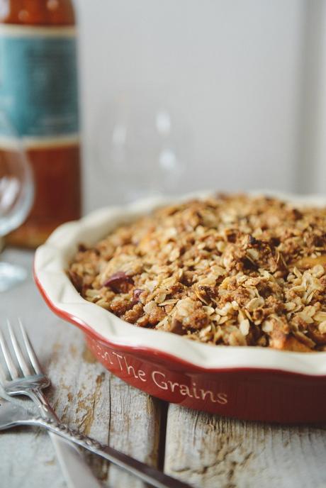 Pear Apple Spelt & Oat Crisp // www.WithTheGrains.com