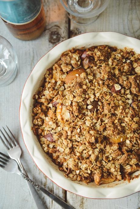 Pear Apple Spelt & Oat Crisp // www.WithTheGrains.com