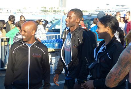 Race organizers (L to R) Hawi Keflezighi, Ken Nwadike Jr & Sabrina Nwadike
