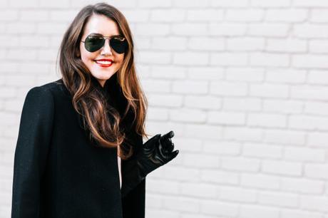 Holiday Party Dress Amy Havins wears a holiday party dress from Reiss.