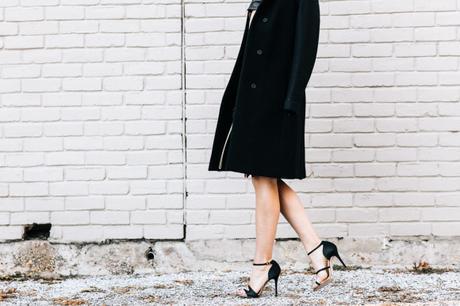 Holiday Party Dress Amy Havins wears a holiday party dress from Reiss.